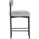 Seneca 36.5 inch Black / Polo Club Stone Counter Stool